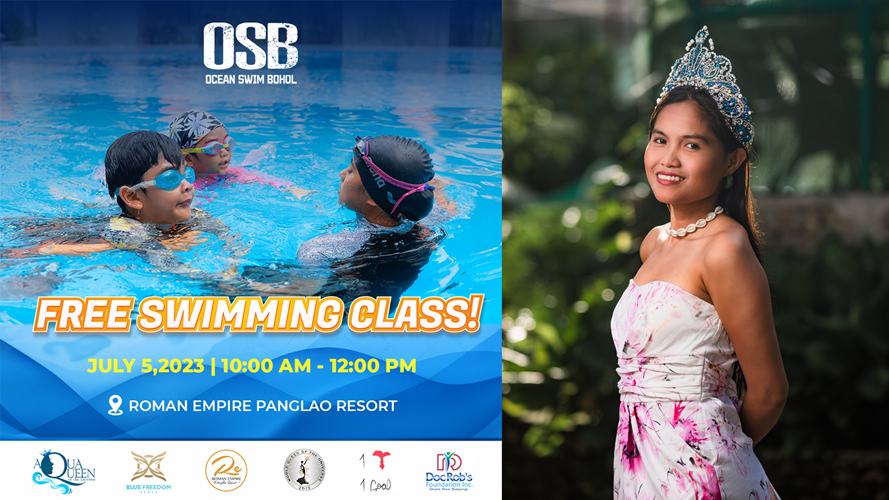 ‘Aquaqueen of the Universe’ offers free swimming lessons in Bohol