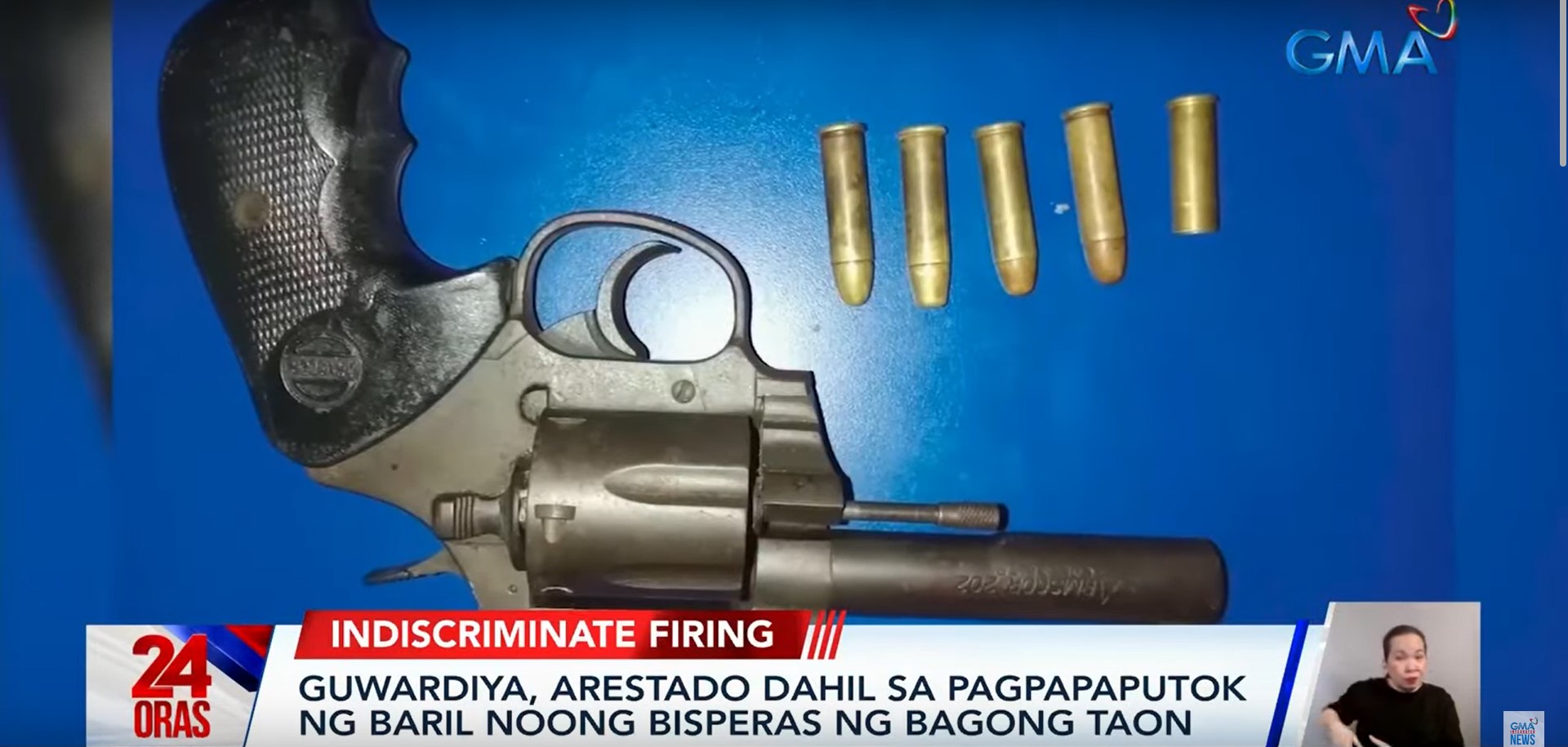 Security guard New Year behind bars for firing gun