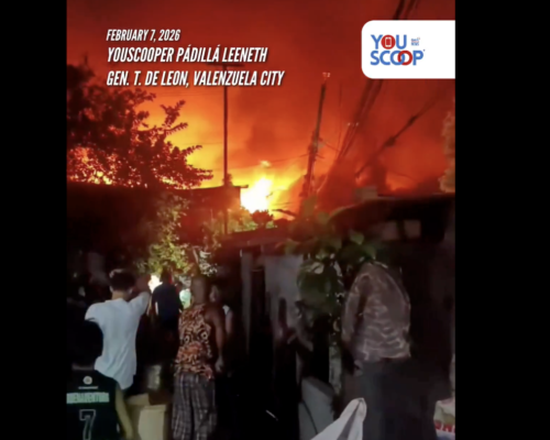 Fire hits residential area in Valenzuela City