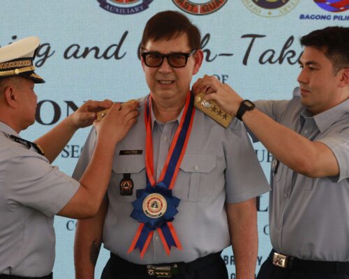 Recto takes oath as PCGA auxiliary vice admiral