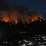 Wildfires spread towards northern Japan town
