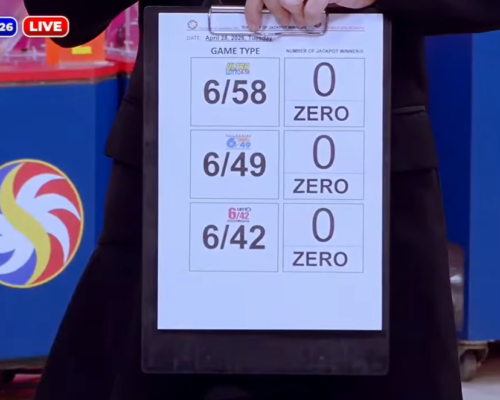 No jackpot winners in PCSO’s April 28 major lotto draws