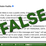 Sen. Robin Padilla’s Copied Meta Claim Is False and a Hoax