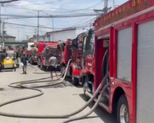 Fire hits residential area in Baseco Compound, Port Area, Manila