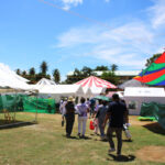 Quake-Hit Glan Converts Football Field into Emergency Hospital