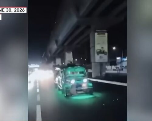 LTO impounds jeepney caught swerving, speeding along Marcos Highway