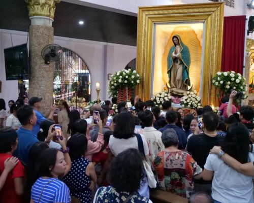 Our Lady of Guadalupe Image Visits San Pedro Cathedral in Davao