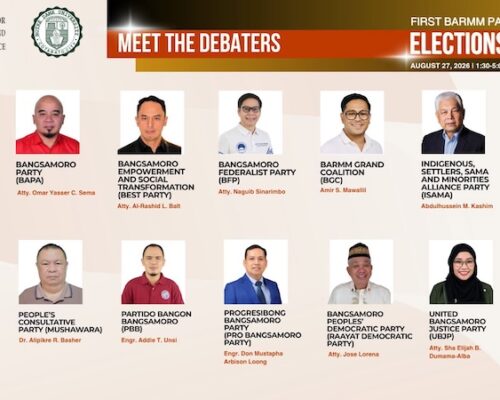 13 Political Parties Commit to Bangsamoro Election Debate