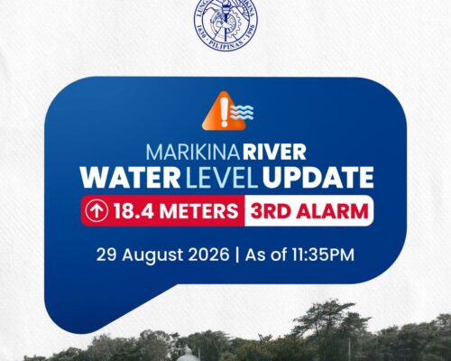 Marikina River placed under 3rd alarm as water level crosses 18 meters