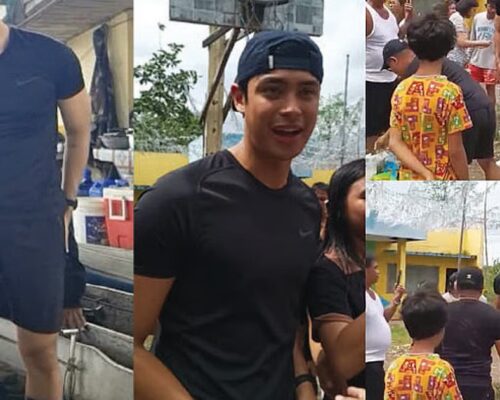 Donny Pangilinan gives aid
to flood victims